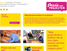 Tablet Screenshot of passievoorprojecten.nl